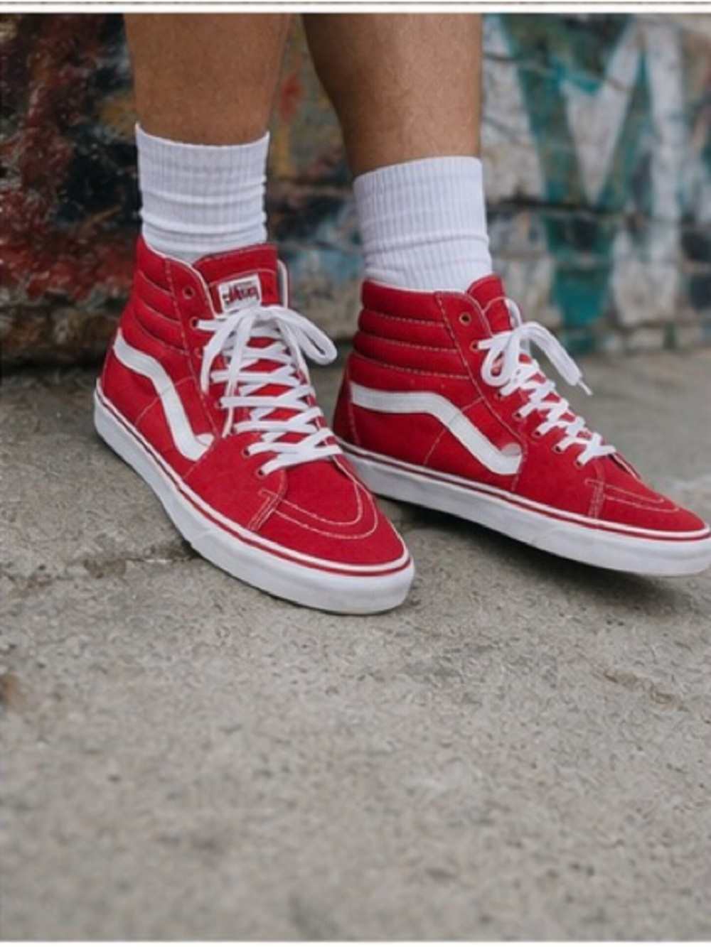VANS Red Classic High-Top